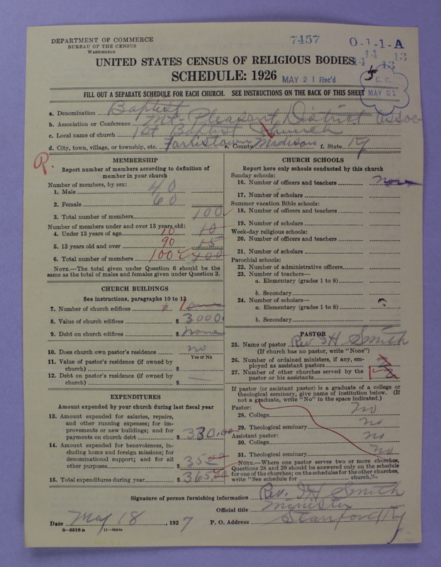 Scan of Negro Baptists: 7457