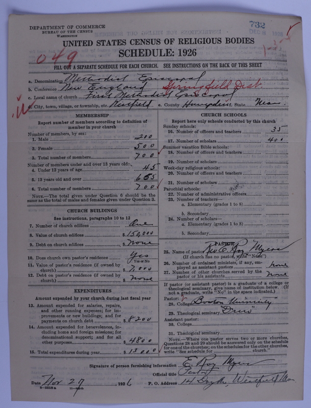 Scan of Methodist Episcopal Church: 732
