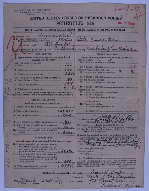 Scan of Universalist Church: 11