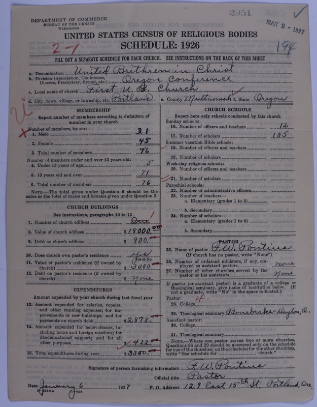 Scan of Church of the United Brethren in Christ: 2951