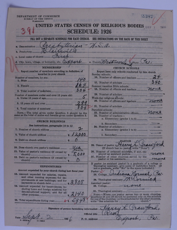 Scan of Presbyterian Church in the United States of America: 2387