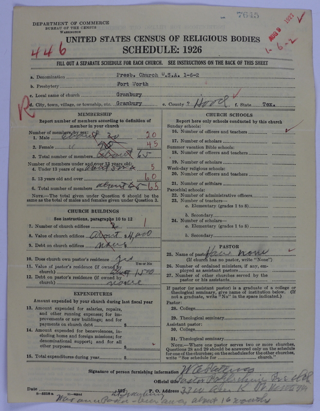 Scan of Presbyterian Church in the United States of America: 7645