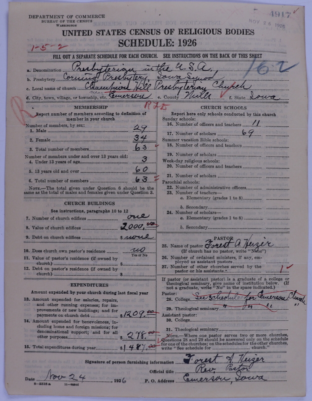 Scan of Presbyterian Church in the United States of America: 4917