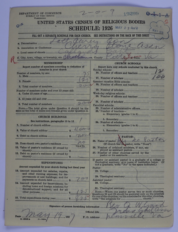 Scan of Negro Baptists: 19299