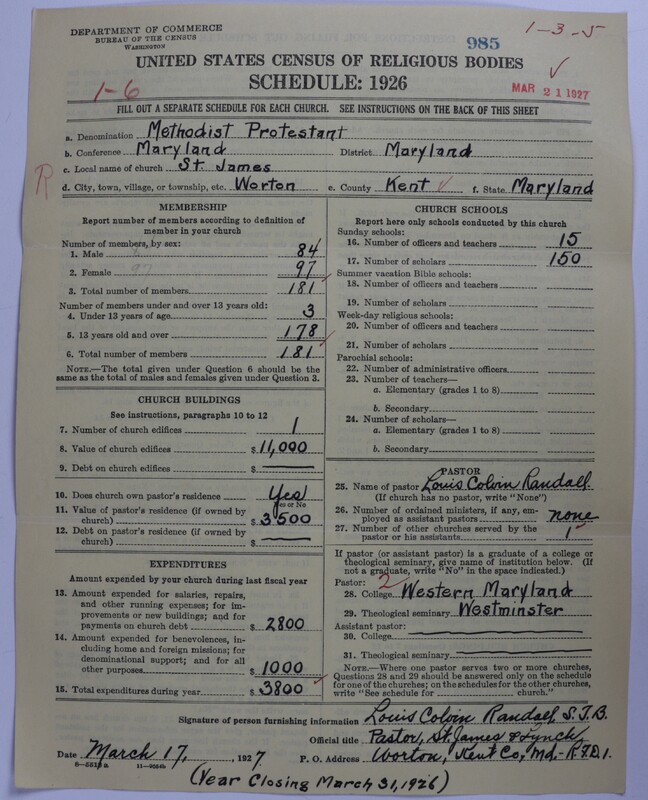 Scan of Methodist Protestant Church: 985