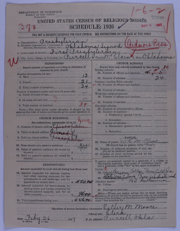 Scan of Presbyterian Church in the United States of America: 7389