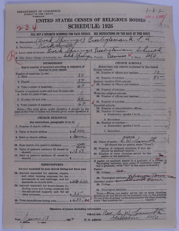 Scan of Presbyterian Church in the United States of America: 5123