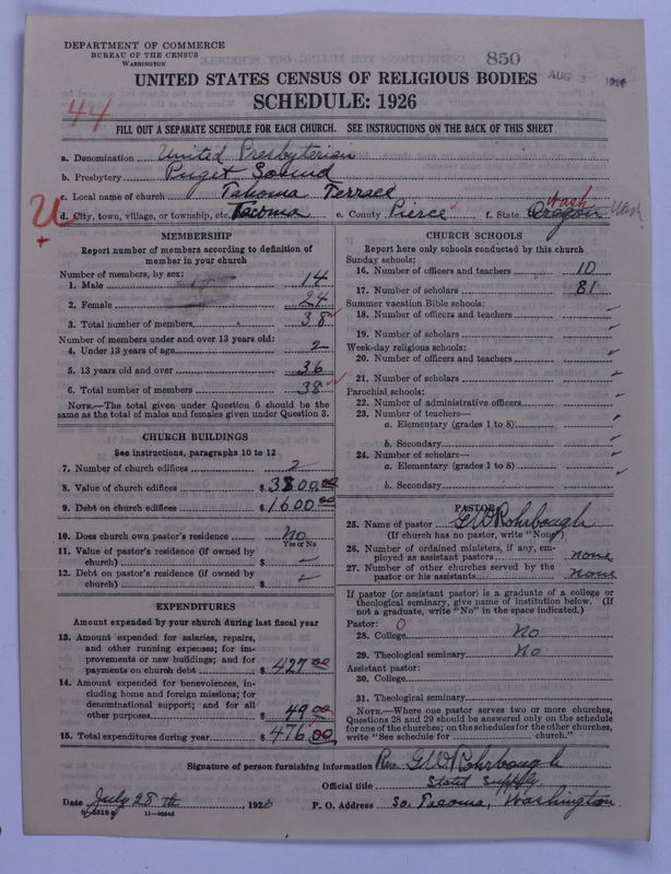Scan of United Presbyterian Church of North America: 850
