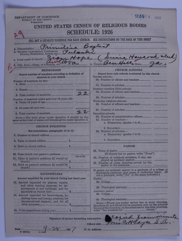 Scan of Primitive Baptists: 924