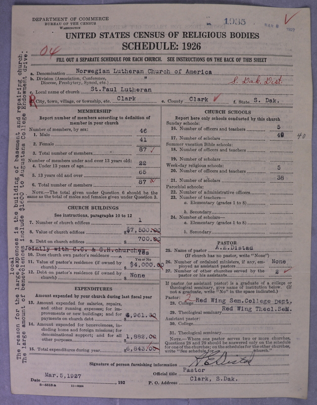 Scan of Norwegian Lutheran Church of America: 1985