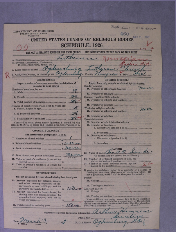 Scan of Norwegian Lutheran Church of America: 460