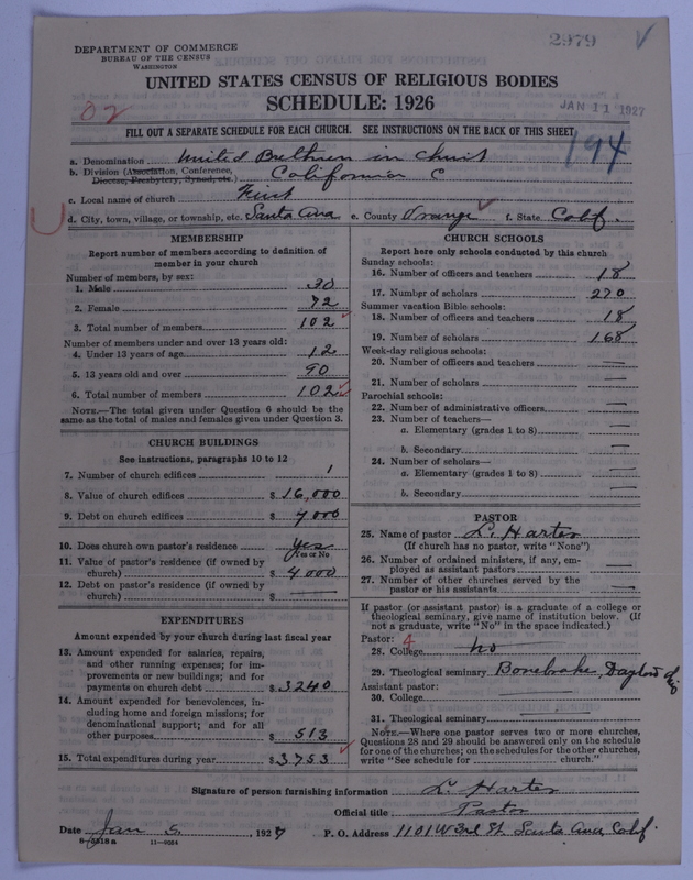 Scan of Church of the United Brethren in Christ: 2979