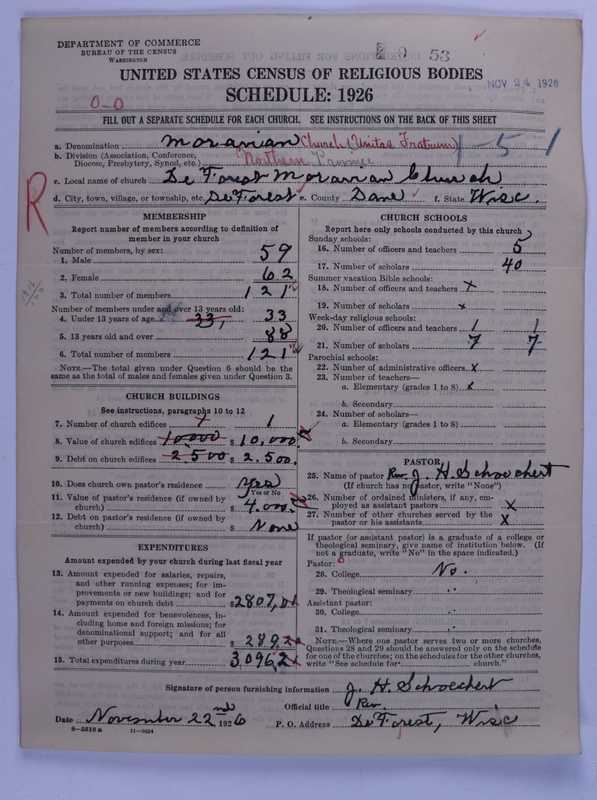 Scan of Moravian Church in America: 53