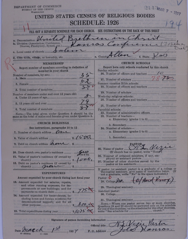 Scan of Church of the United Brethren in Christ: 2143