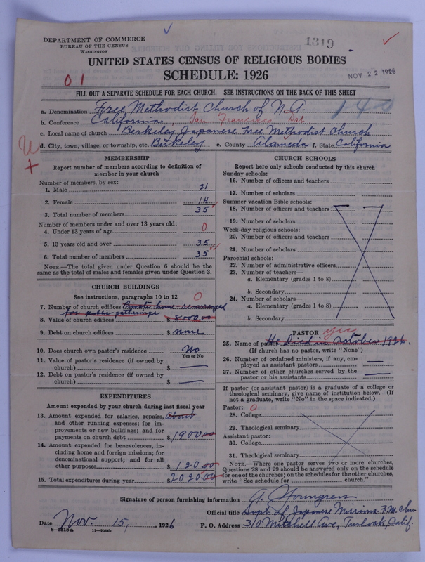 Scan of Free Methodist Church of North America: 1319