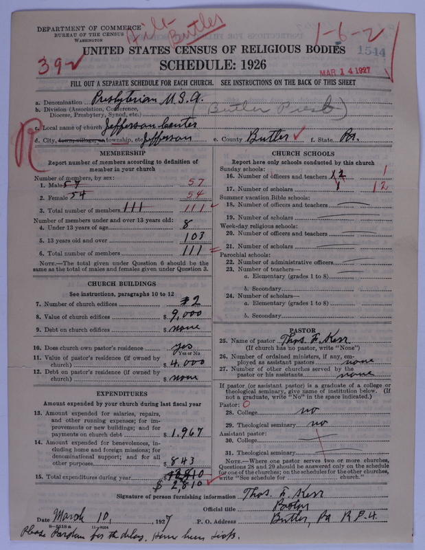 Scan of Presbyterian Church in the United States of America: 1544