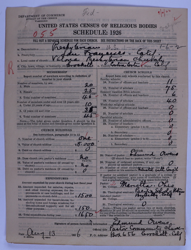 Scan of Federated Churches: 88