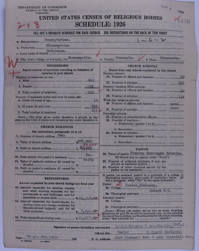 Scan of Presbyterian Church in the United States of America: 4476