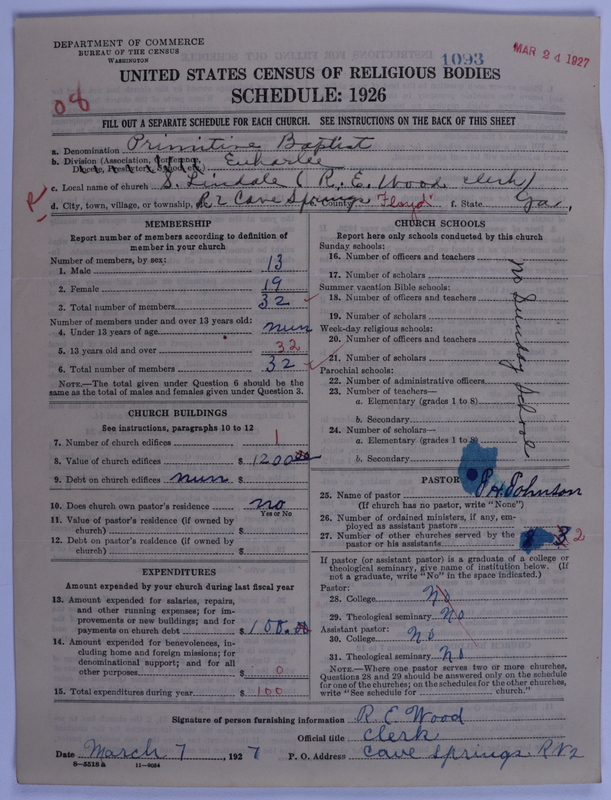 Scan of Primitive Baptists: 1093