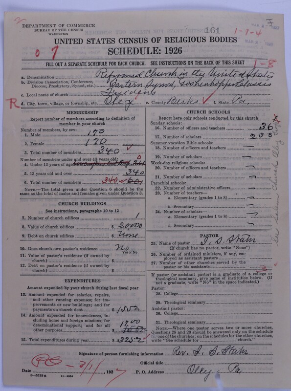 Scan of Reformed Church in the United States: 161