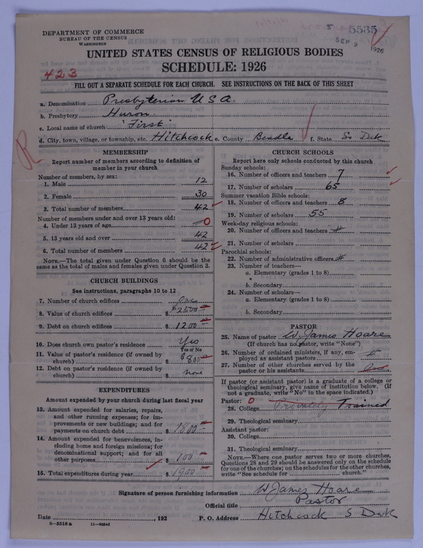 Scan of Presbyterian Church in the United States of America: 5535