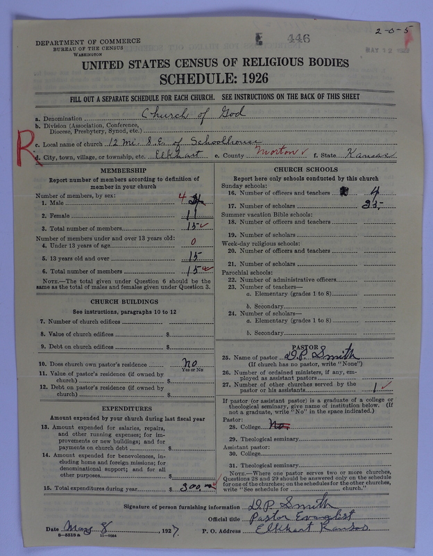 Scan of Church of God (Headquarters, Anderson, Ind.): 446