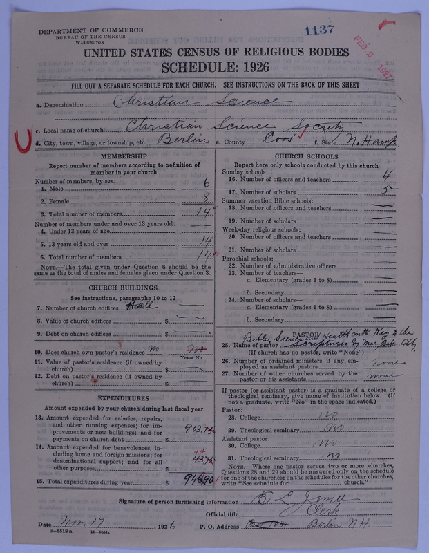 Scan of Church of Christ, Scientist: 1137