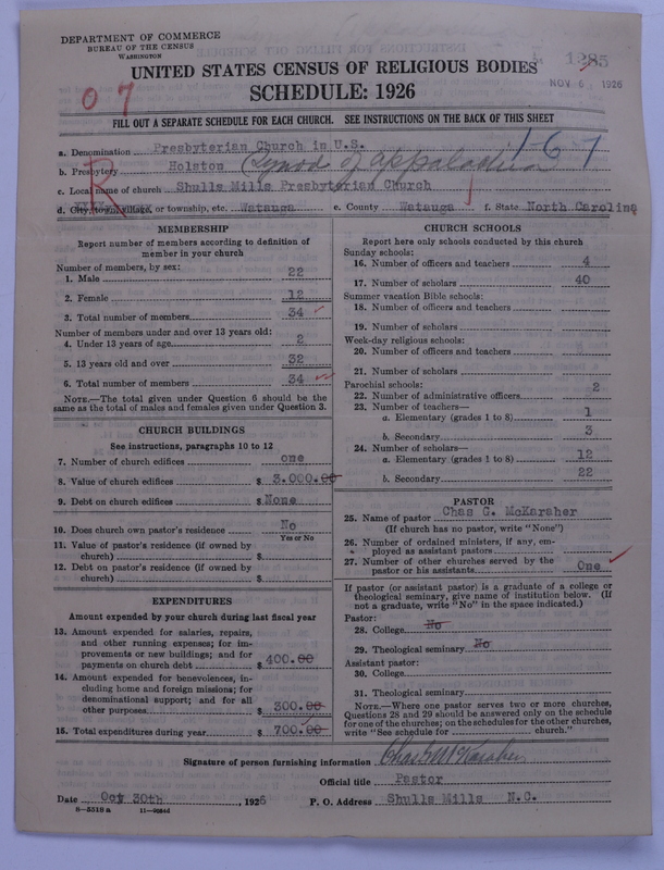 Scan of Presbyterian Church in the United States: 1285