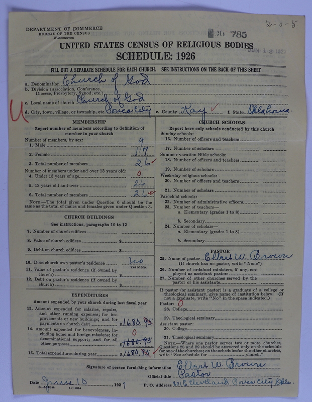 Scan of Church of God (Headquarters, Anderson, Ind.): 785