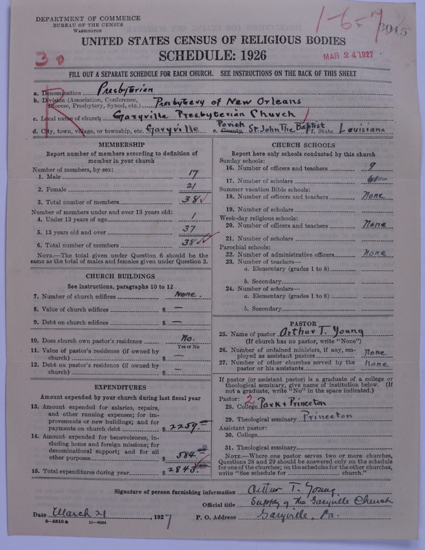 Scan of Presbyterian Church in the United States: 3015