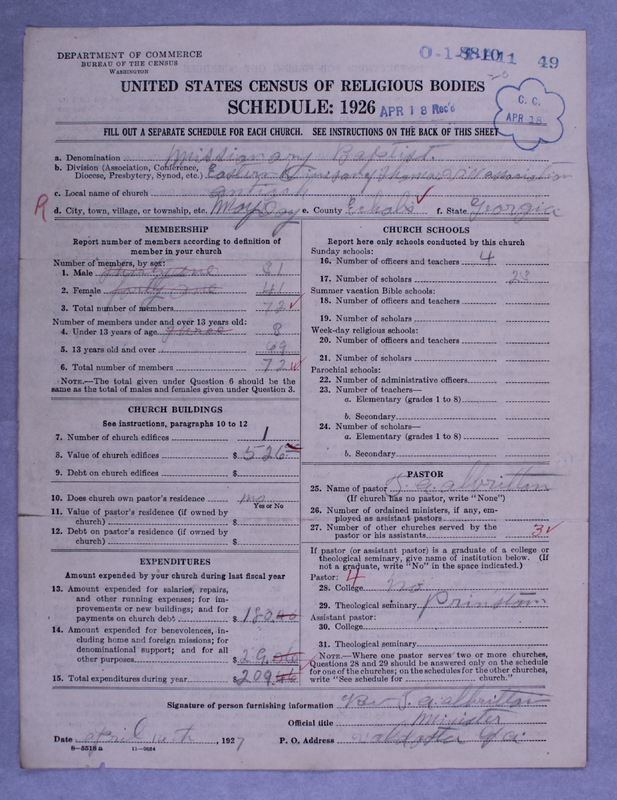 Scan of Negro Baptists: 8810