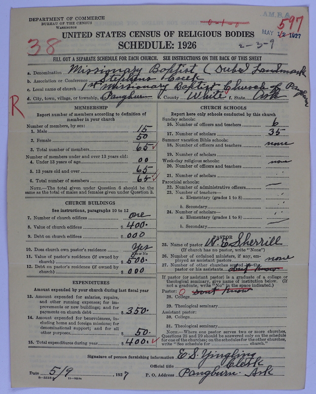 Scan of Landmark Baptist of America: 597