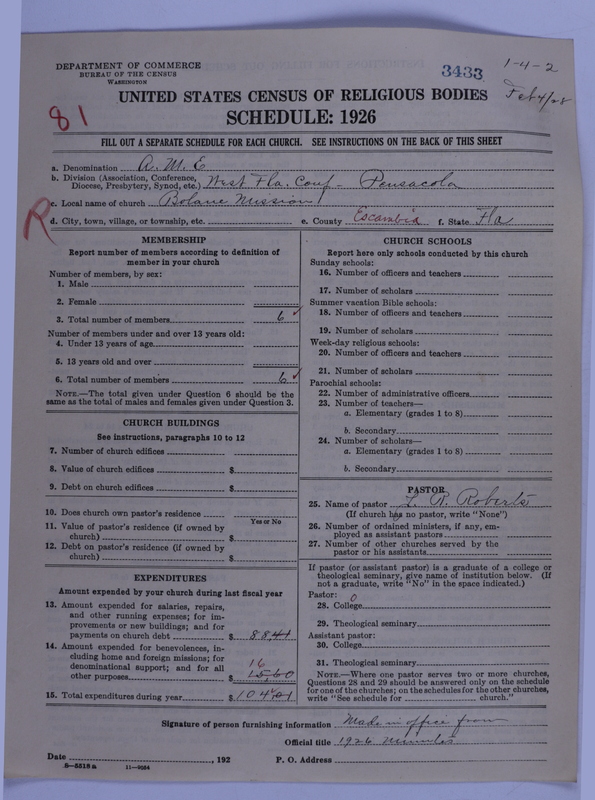 Scan of African Methodist Episcopal Church: 3433
