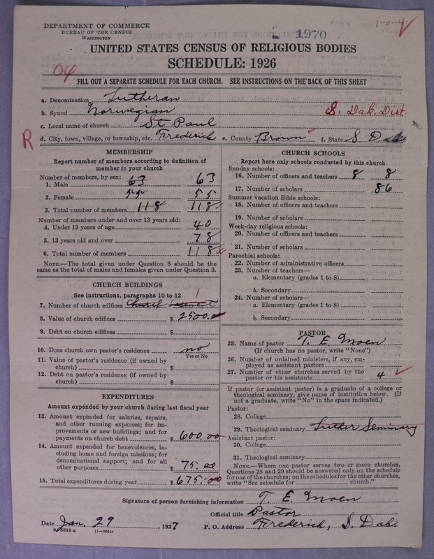 Scan of Norwegian Lutheran Church of America: 1970