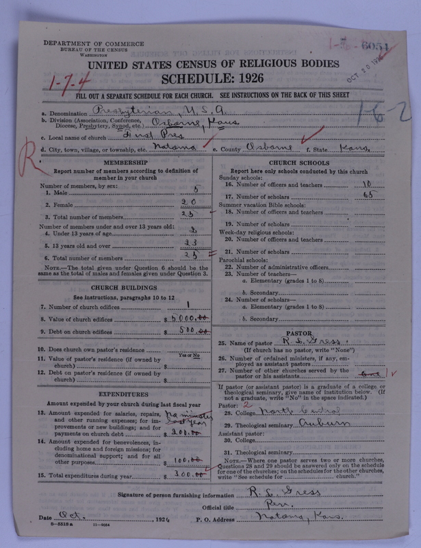 Scan of Presbyterian Church in the United States of America: 6054