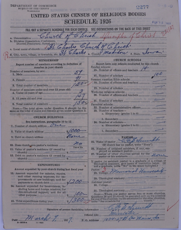 Scan of Disciples of Christ: 2277