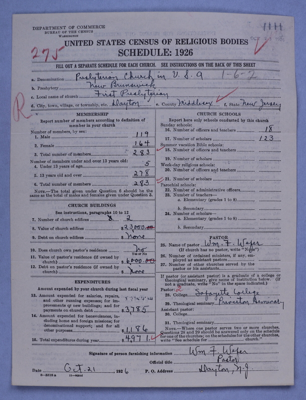 Scan of Presbyterian Church in the United States of America: 1111
