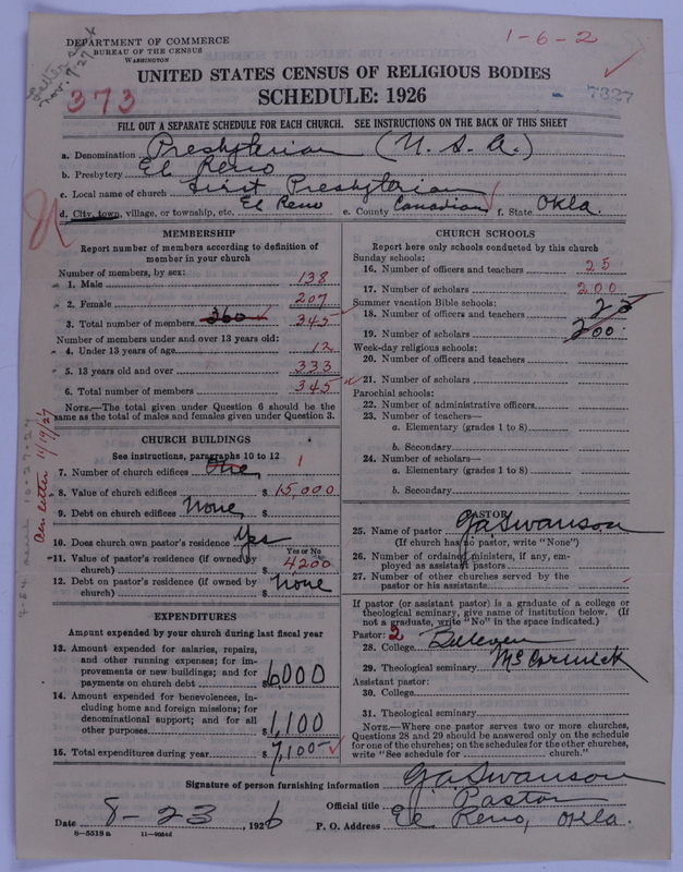 Scan of Presbyterian Church in the United States of America: 7327