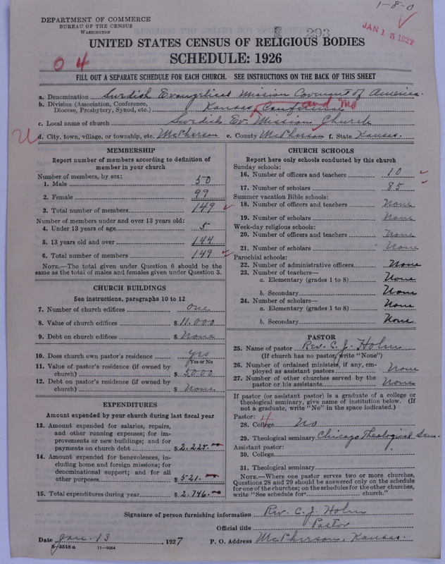 Scan of Swedish Evangelical Mission Covenant of America: 293