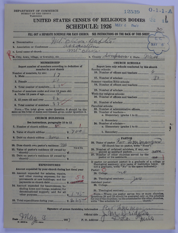 Scan of Negro Baptists: 12539