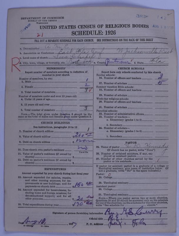 Scan of African Methodist Episcopal Church: 3828