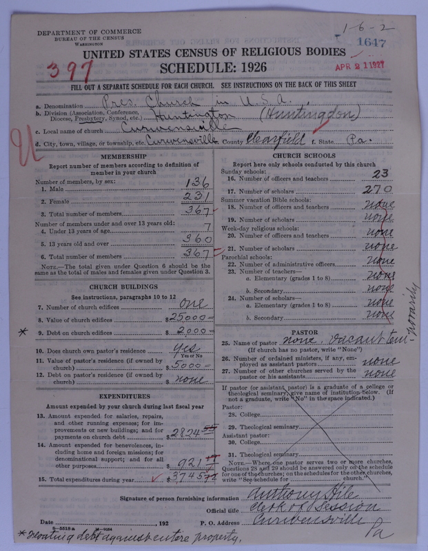 Scan of Presbyterian Church in the United States of America: 1647