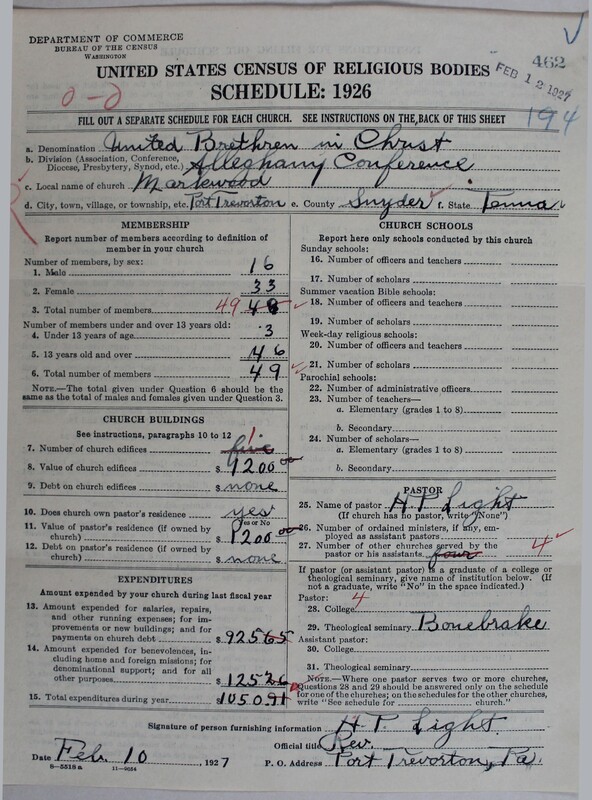 Scan of Church of the United Brethren in Christ: 462