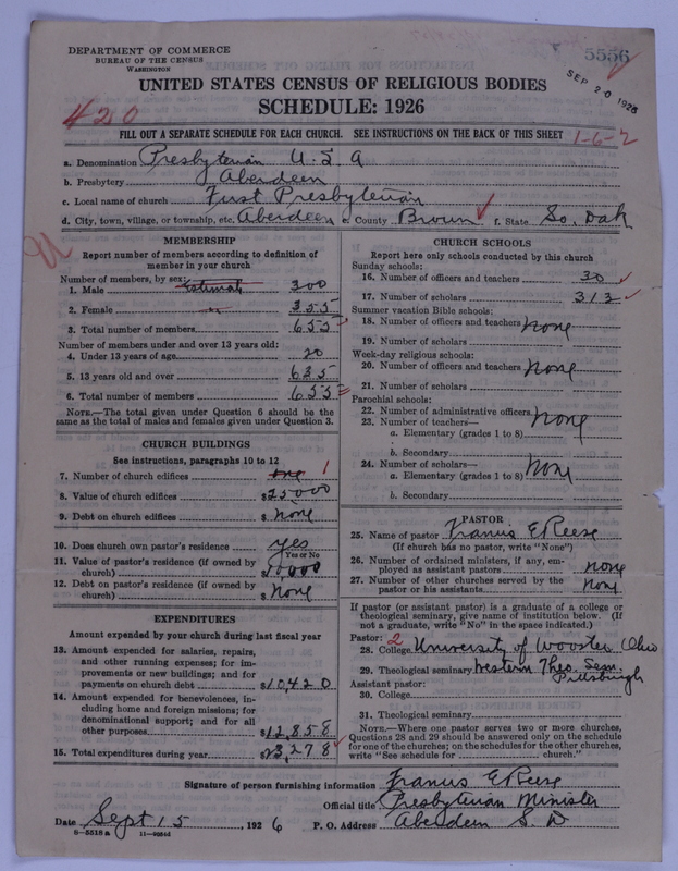 Scan of Presbyterian Church in the United States of America: 5556