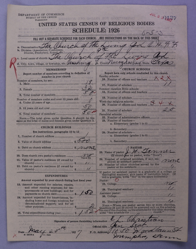 Scan of Church of the Living God, Christian Workers for Fellowship: 127