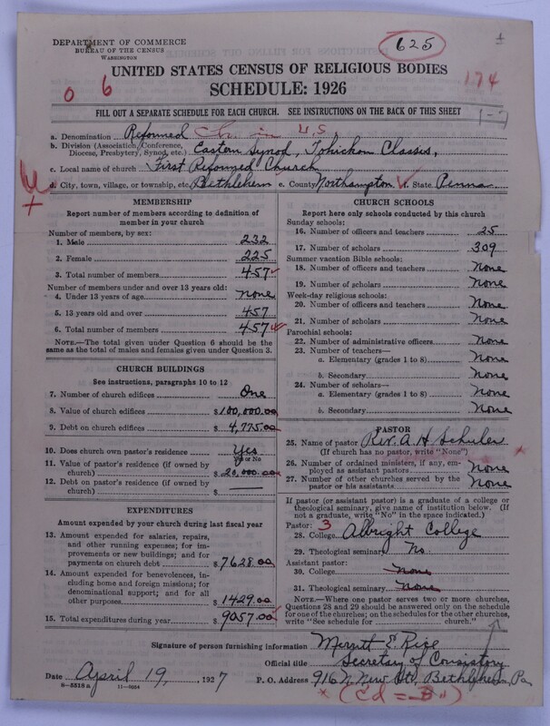 Scan of Reformed Church in the United States: 625