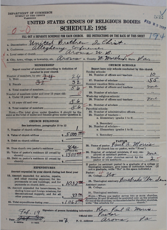 Scan of Church of the United Brethren in Christ: 532