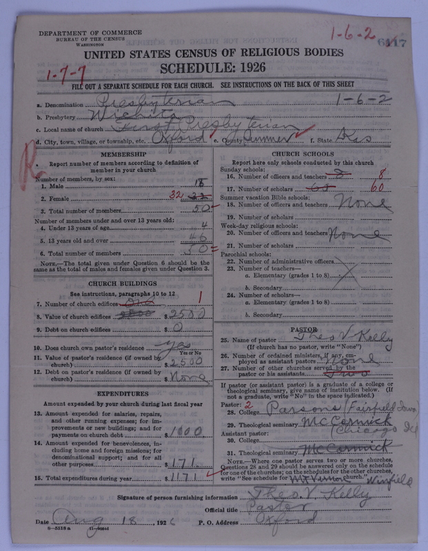 Scan of Presbyterian Church in the United States of America: 6117