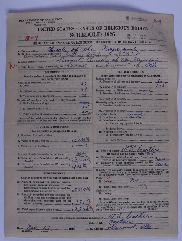 Scan of Church of the Nazarene: 933