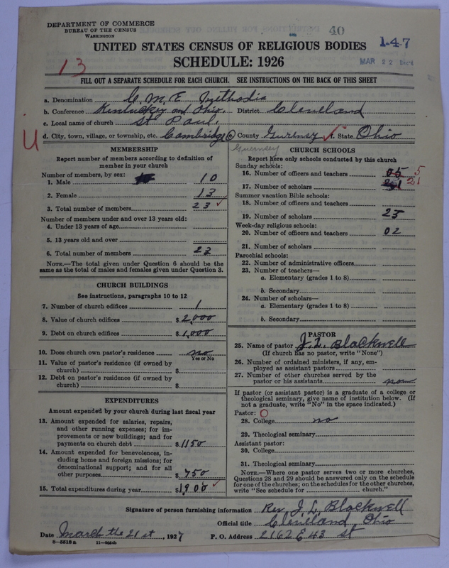 Scan of Colored Methodist Episcopal Church: 40